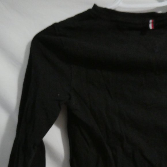 TOMMY HILFIGER, size 10 youth, black long sleeve graphic tee, GUC - Picture 10 of 15